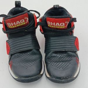 Sketchers Shaq Shoes Boys‎ Size 3 Red Black Red